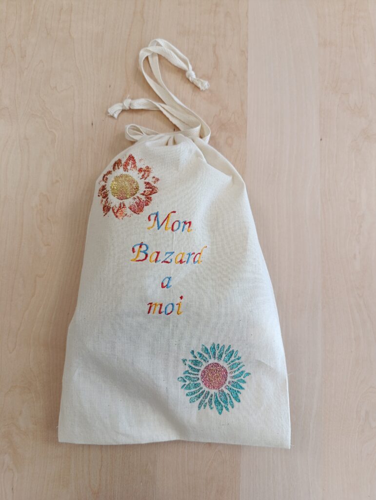 broderie numérique sur pochon